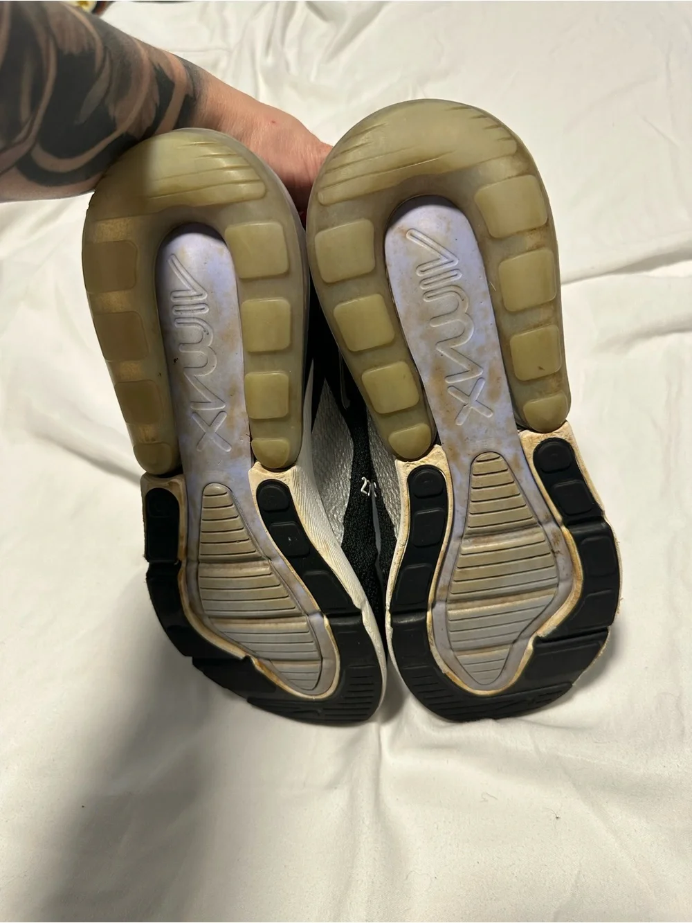 Nike Women’s Air Max 270 Sneakers - Black & Gray - Picture 6 of 7